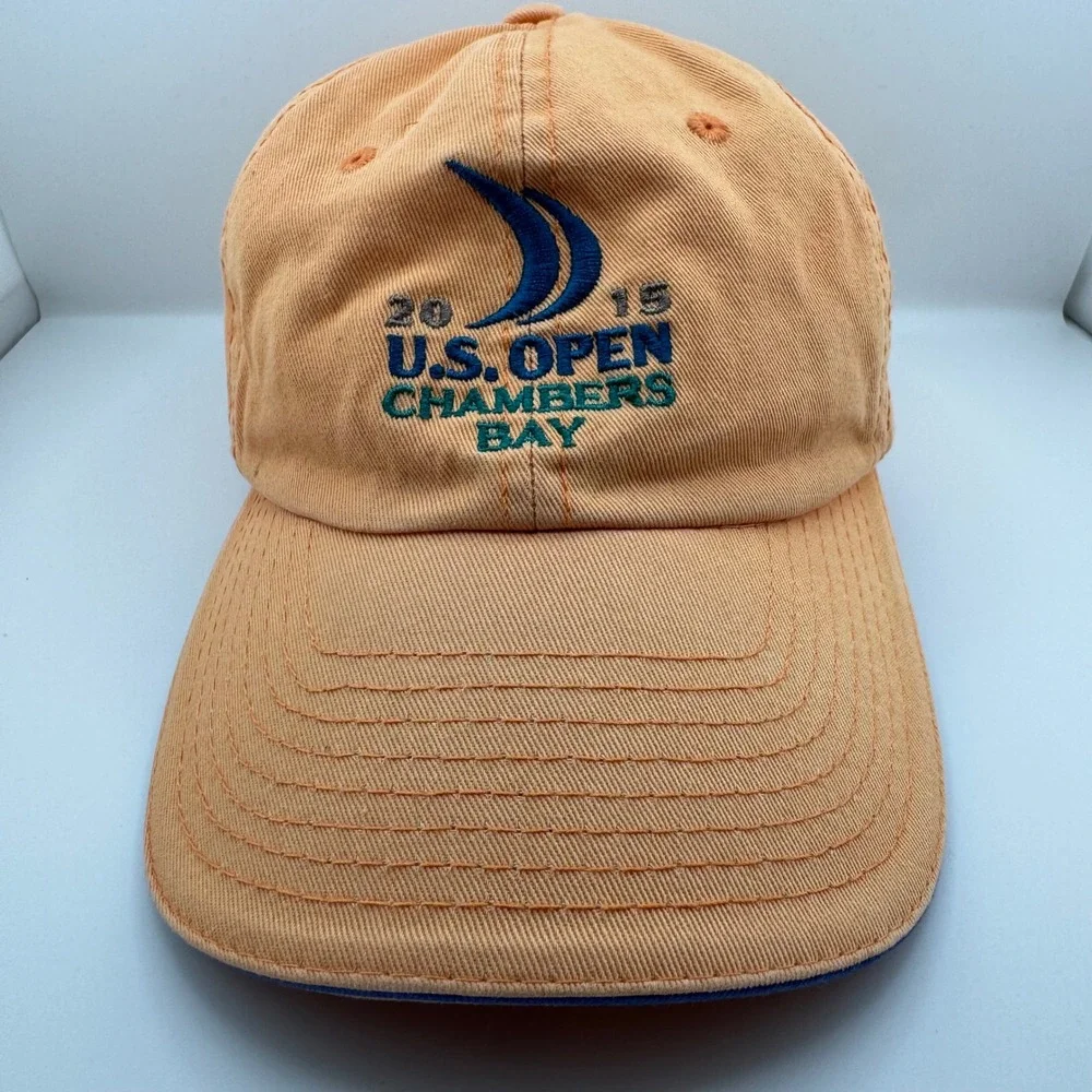 USGA Hat Unisex OS Orange Good 2015 U.S. Open Chambers Bay Member Golf Cap